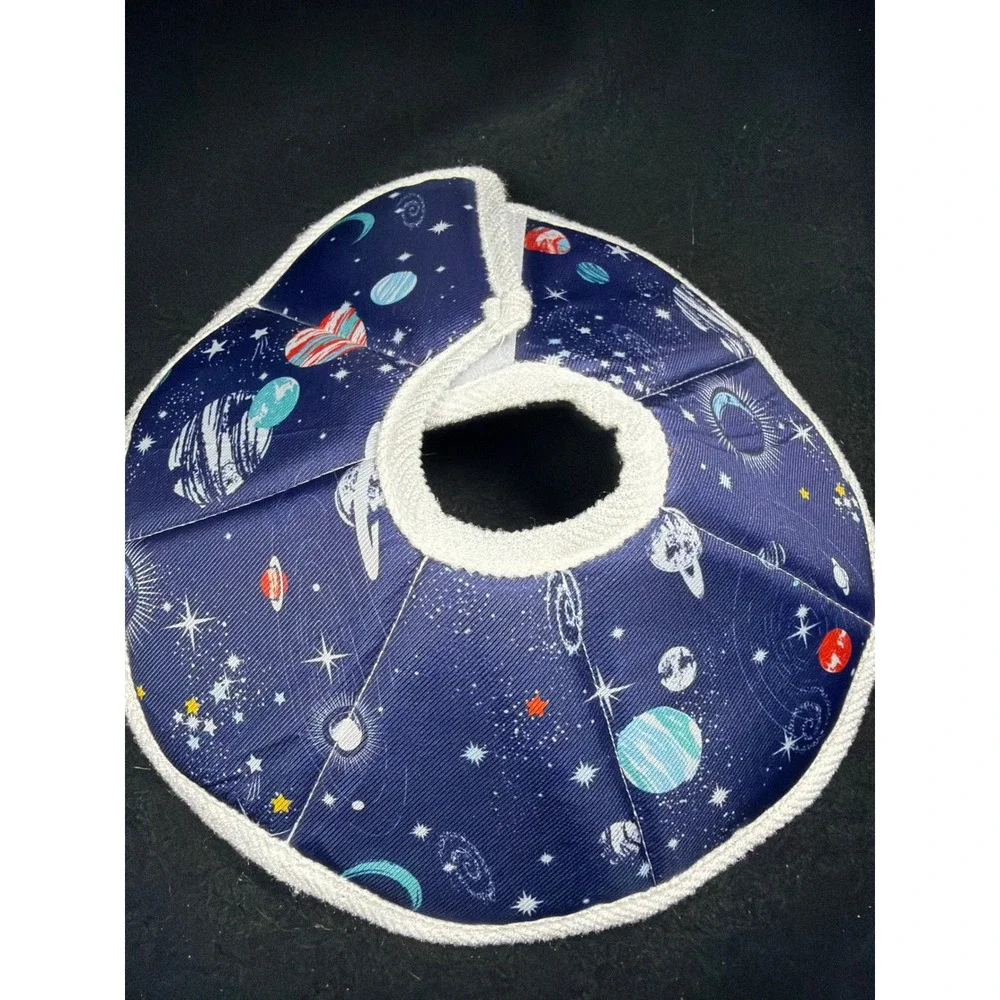 Cosmic‎ Space Galaxy Soft Recovery Collar Pet Small Blue Planet Celestial Cone
